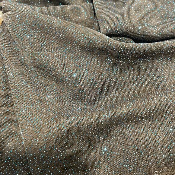 NWOT R&M Richards Brown w/Blue Glitter Dress. Size 16W XL plus - Picture 12 of 12